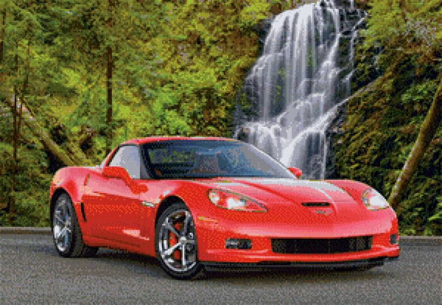 машинка - машины, машина, пейзаж, авто, картина - предпросмотр