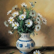 Схема вышивки «ромашки»