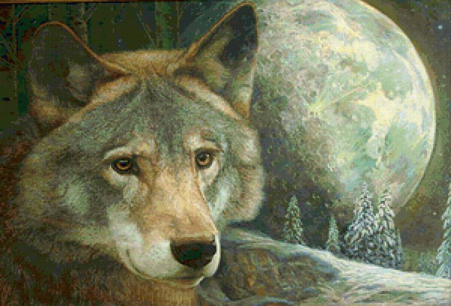 №861659 - луна, волк - предпросмотр