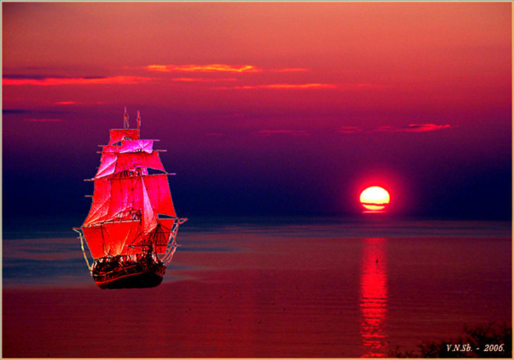 паруса - парусник - оригинал