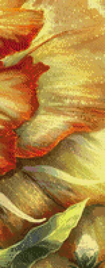 Триптих девушка-цветок.правая. - девушка, фентези, триптих - предпросмотр