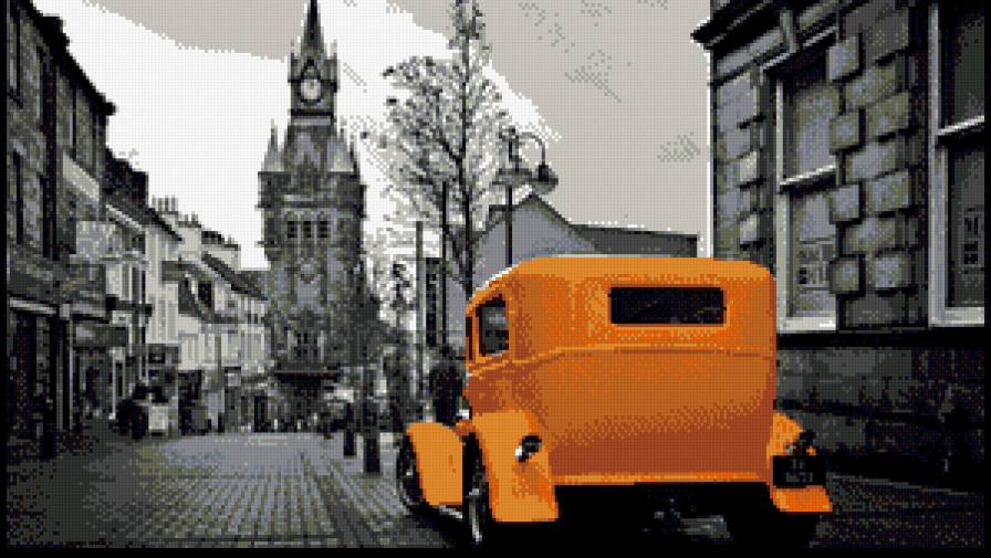 Город - машина, ретро - предпросмотр