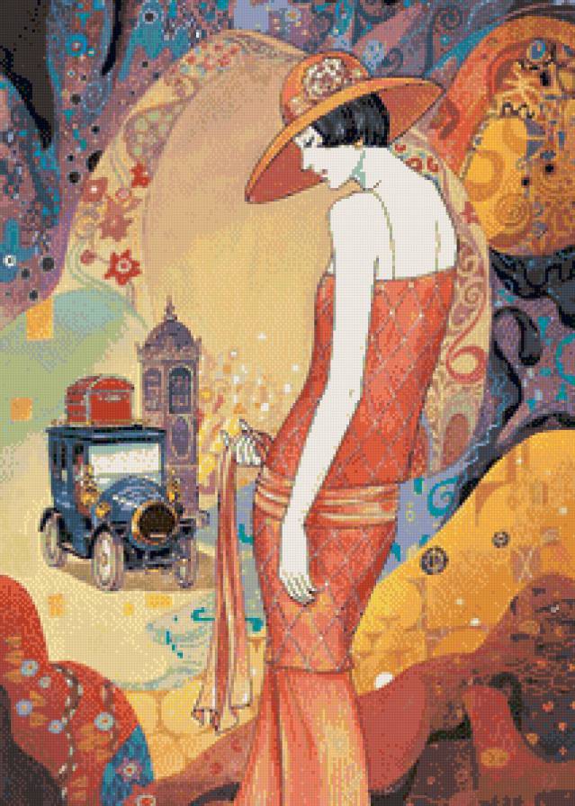 Поездка - ретро, люди - предпросмотр