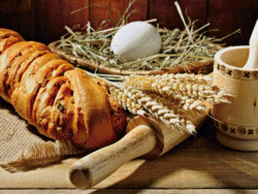 Хлеб да соль - натюрморт, хлеб, кухня, колосья - предпросмотр