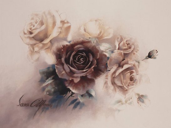 картина Sara Moon - цветы.розы - оригинал