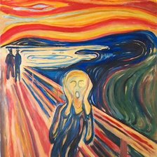 Схема вышивки «Крик»