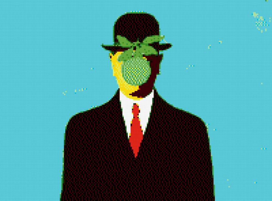 Киногерой - рене магритт, живопись, картины, киногерои - предпросмотр