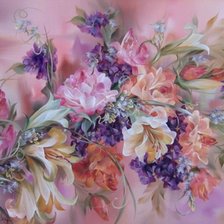 Схема вышивки «цветы»