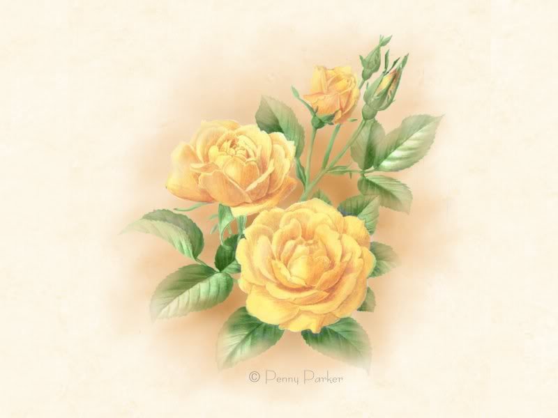 Желтые розы - оригинал