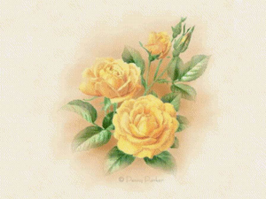 Желтые розы - предпросмотр