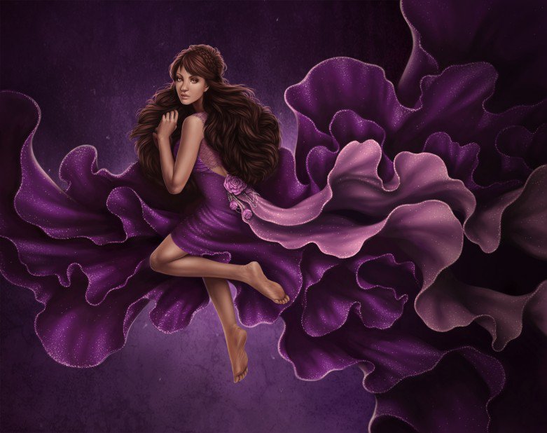 Сказочная леди - платье, люди, девушка, сказка - оригинал