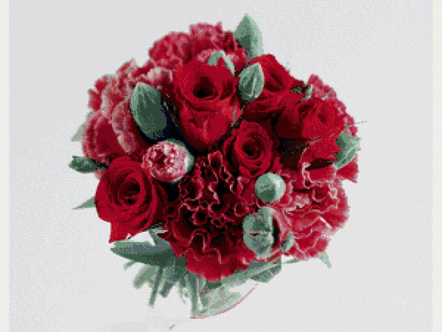 Красный строгий - цветы - предпросмотр