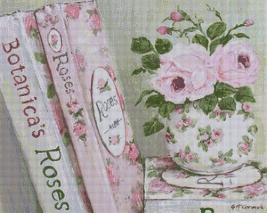 Цветочная библиотека - шеби шик - предпросмотр