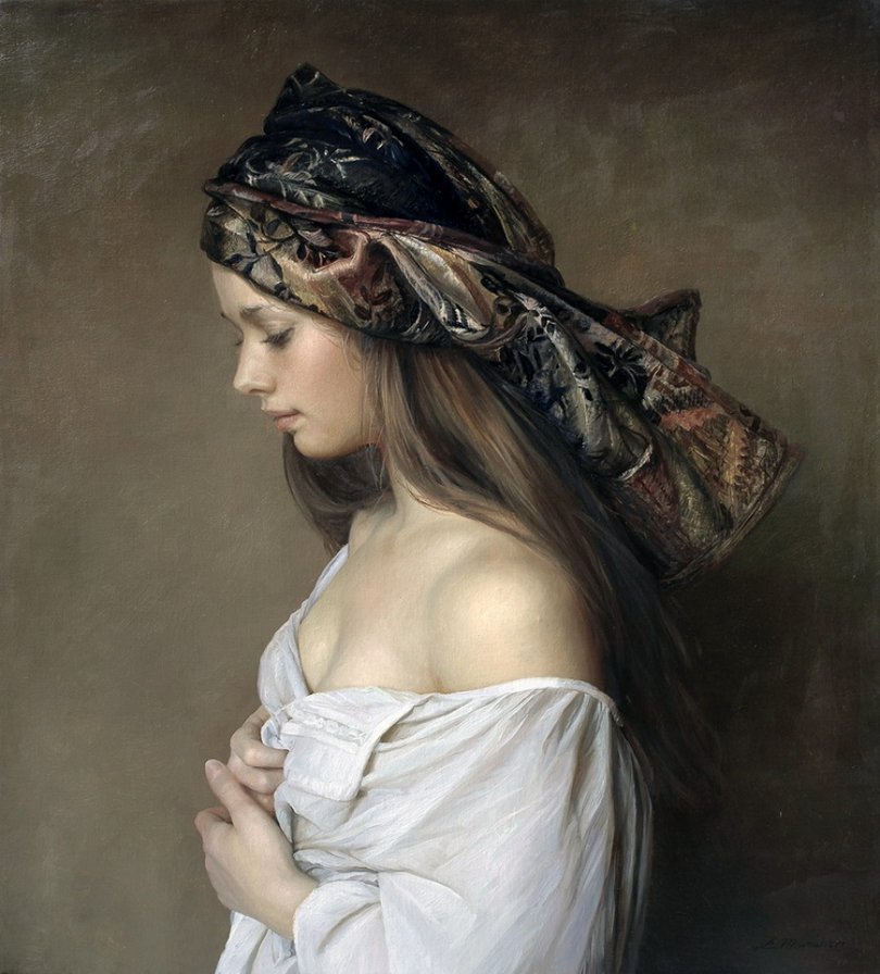 шедевры мировой живописи - девушка шедевр - оригинал