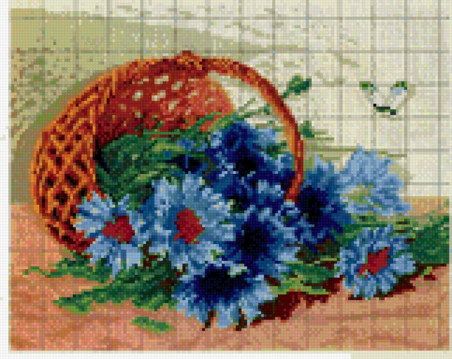 Васильки - природа, цветы - предпросмотр