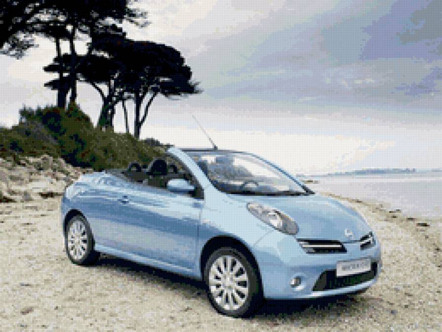 Голубой автомобильчик - небо, голубой, авто - предпросмотр