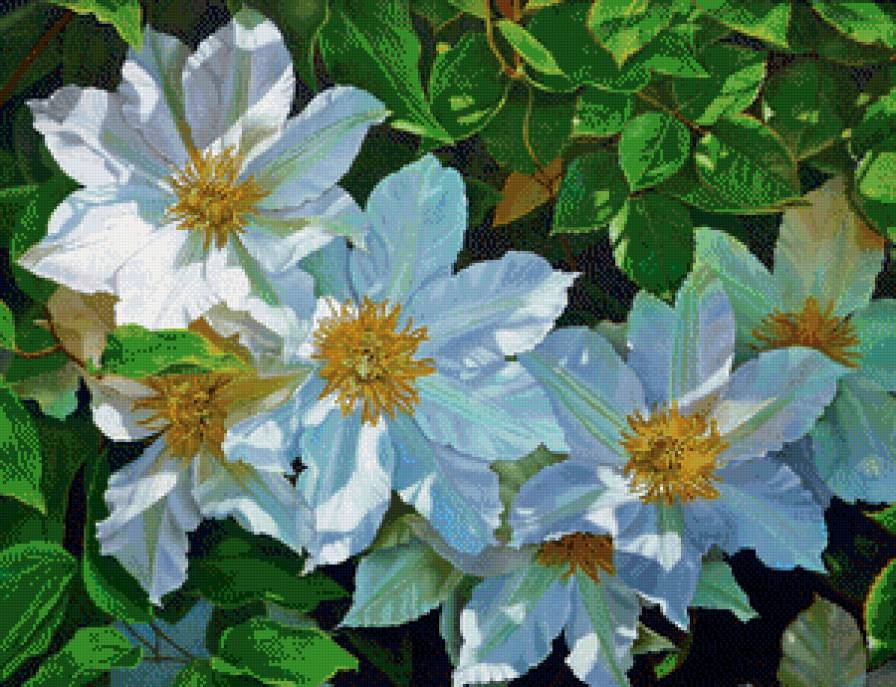 шиповник цветёт - весна, картина, цветок, цветы, шиповник, цвет, живопись - предпросмотр