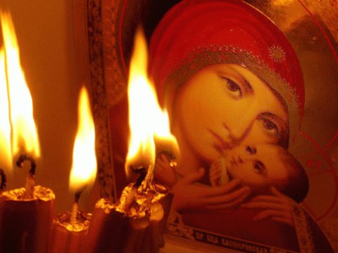 свеча у иконы - оригинал
