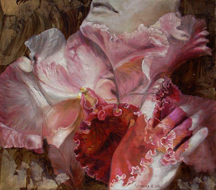 двое цветов - поцелуй - оригинал