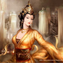 Схема вышивки «китаянка»