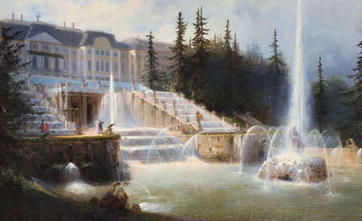 №865458 - дворец, фонтаны, петергоф - оригинал