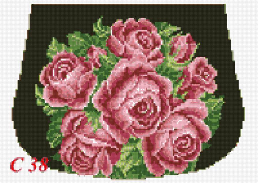 сумочка под бисер - цветы.сумочка - предпросмотр