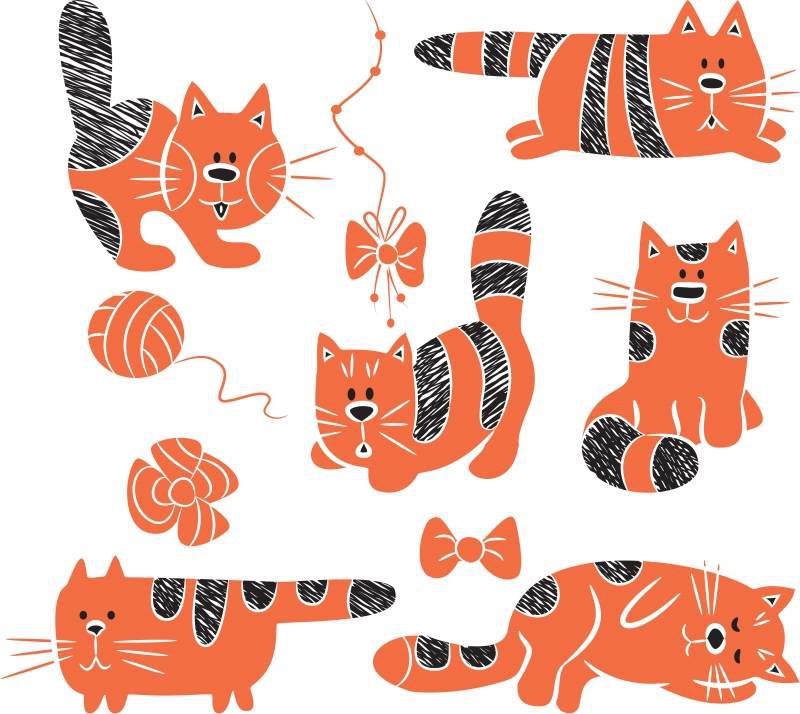 рыжие котики - #кот #коты #животные #семплер #рыжие - оригинал