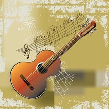 Схема вышивки «Гитара»