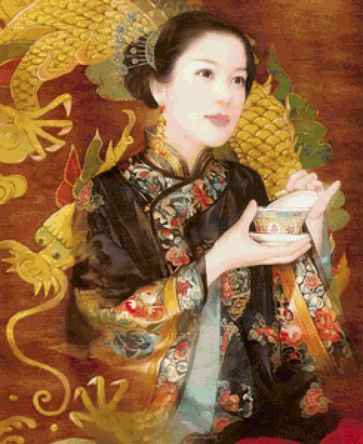 №865963 - девушка, портрет, женский образ, китаянка - предпросмотр