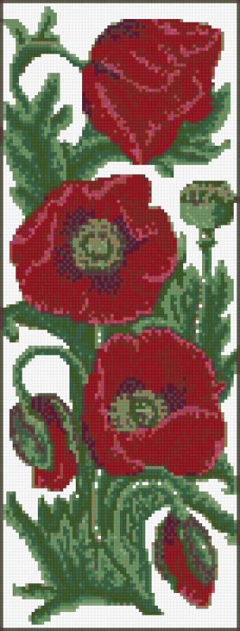 маки вышиванка - предпросмотр