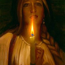 Схема вышивки «свеча»