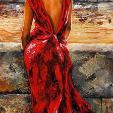 Схема вышивки «Девушка 2»