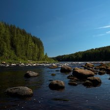 Схема вышивки «на реке»
