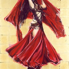 Оригинал схемы вышивки «восточные танцы» (№867367)