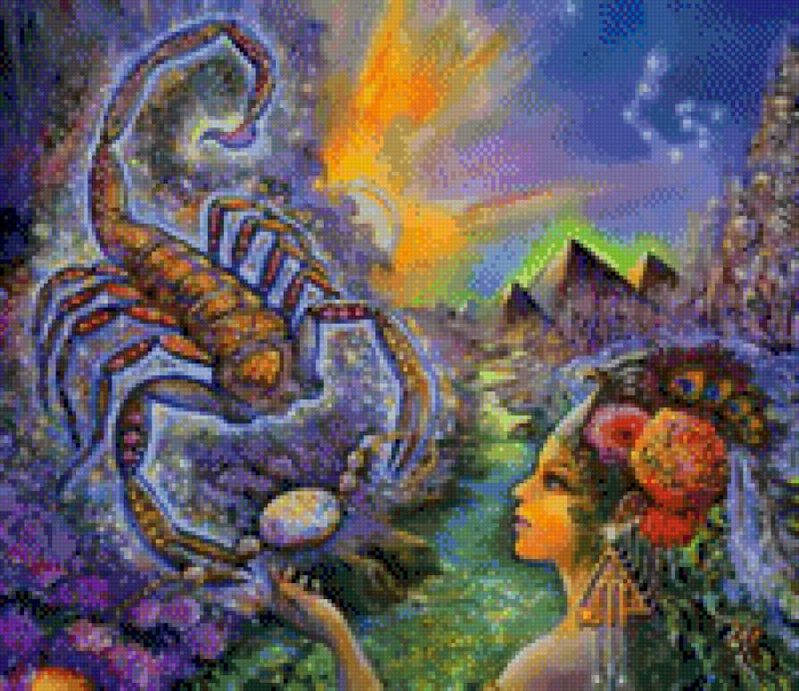 скорпион - скорпион, зодиак - предпросмотр