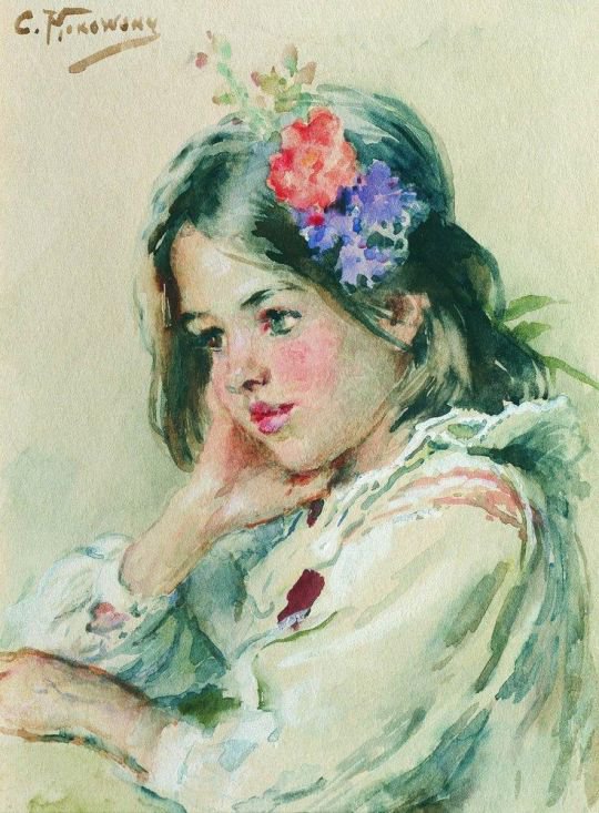 маковский.девочка . - оригинал