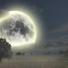 Схема вышивки «Месяц»