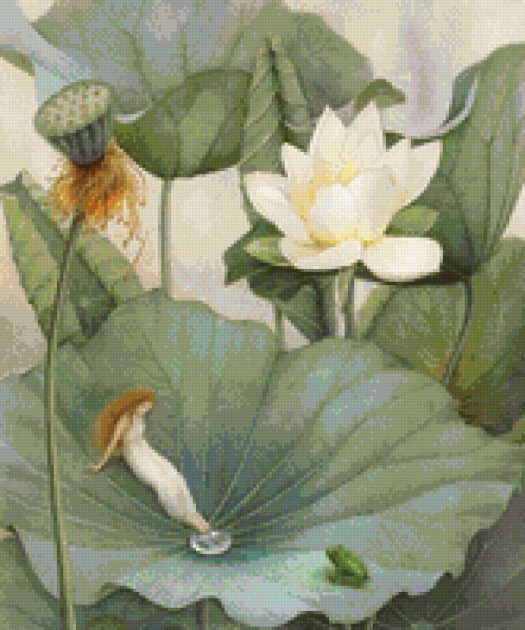 девочка-капелька - фэнтези, девочка, дети, цветы, лето - предпросмотр