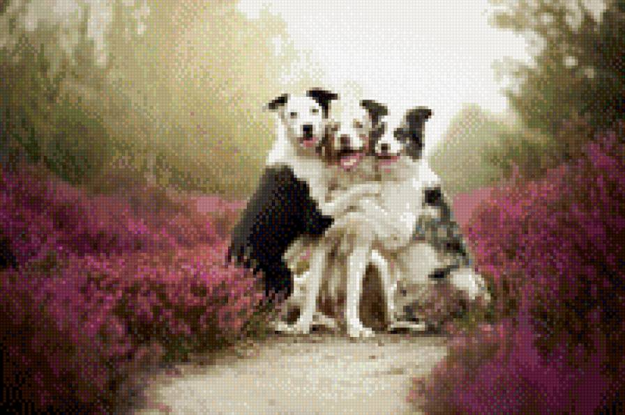 три собаки - животные, собака - предпросмотр