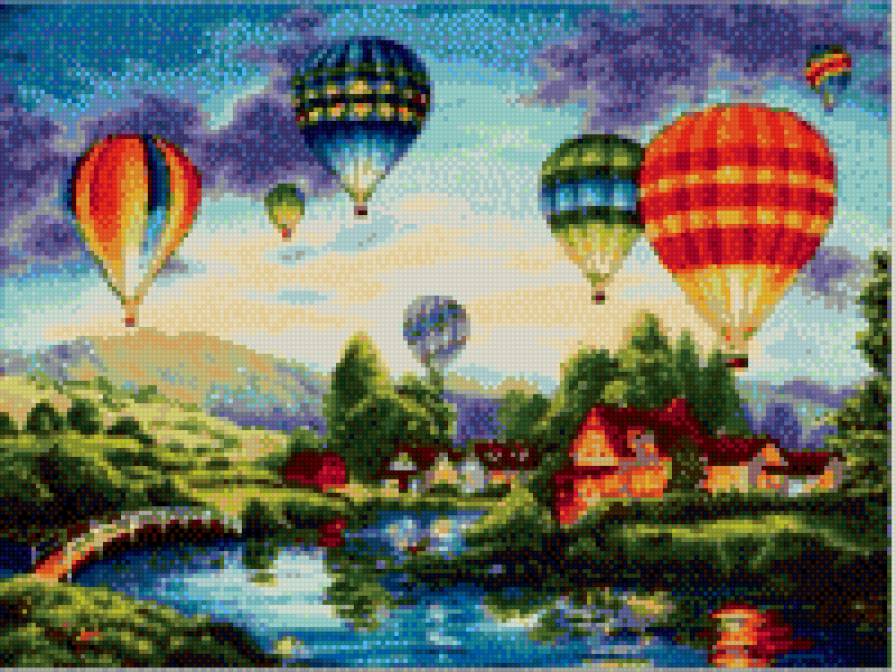 шары в небе - предпросмотр