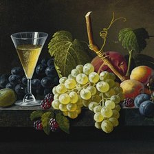 Оригинал схемы вышивки «натюрморт с виноградом» (№871135)
