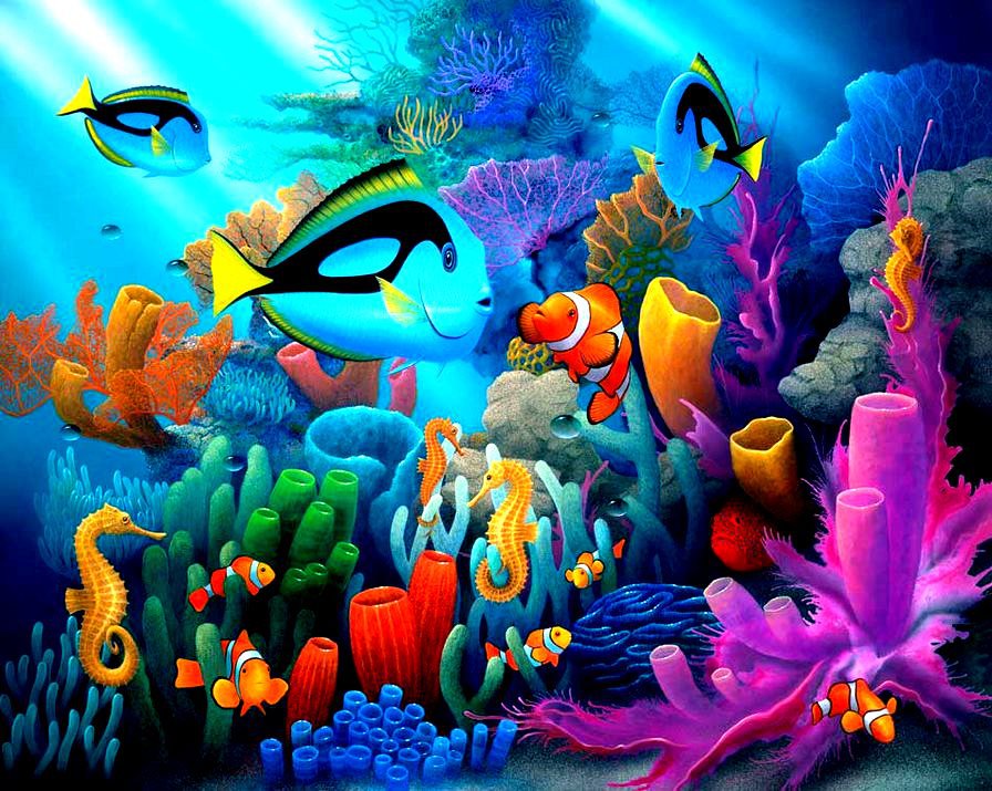 Подводное царсто - морские живаотные, под водой - оригинал