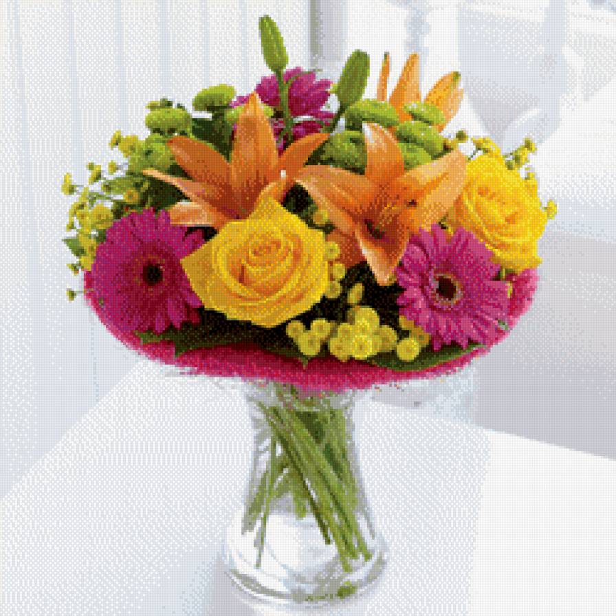 букет  лилии - цветы - предпросмотр