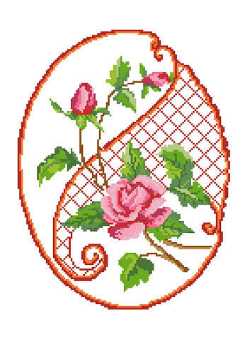 орнамент - цветочки.розочка - оригинал