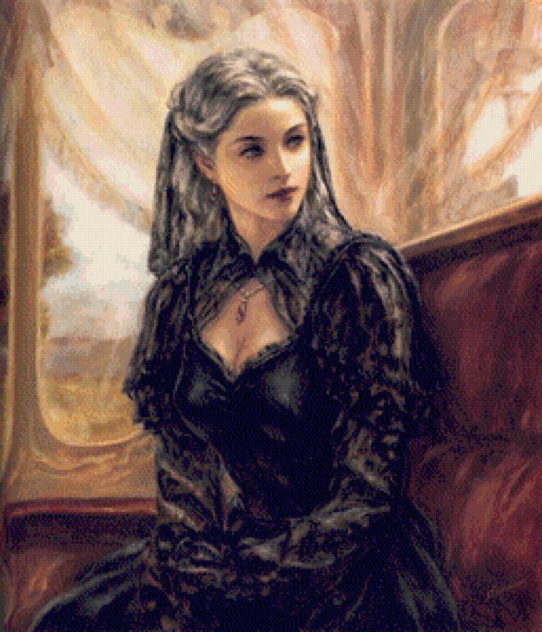 портрет - портрет, принцесса, девушка, графиня - предпросмотр