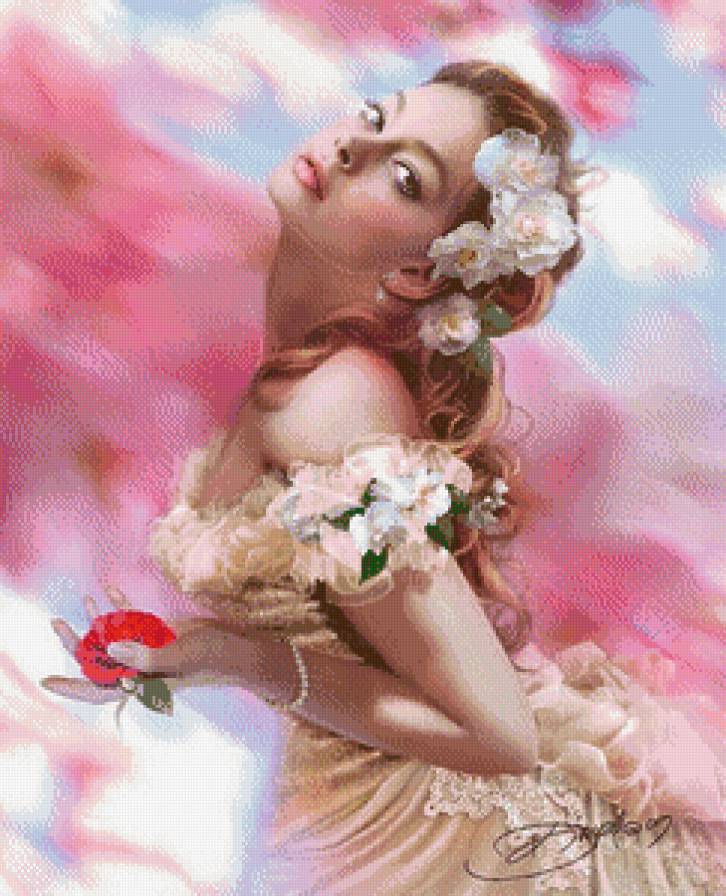 девушка - красивая, в красном, девушка, портрет, красавица, брюнетка - предпросмотр