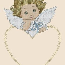 Оригинал схемы вышивки «ангел» (№872030)