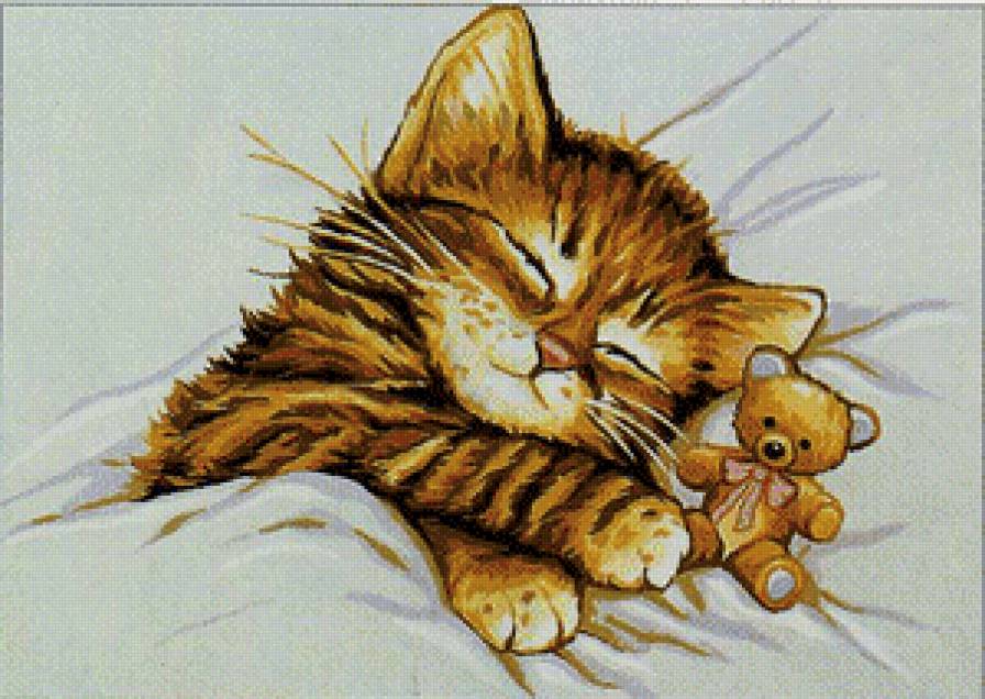 котенок - подушка - предпросмотр