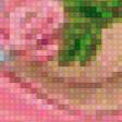 Предпросмотр схемы вышивки «Ангелок с розой и сердечком» (№872895)