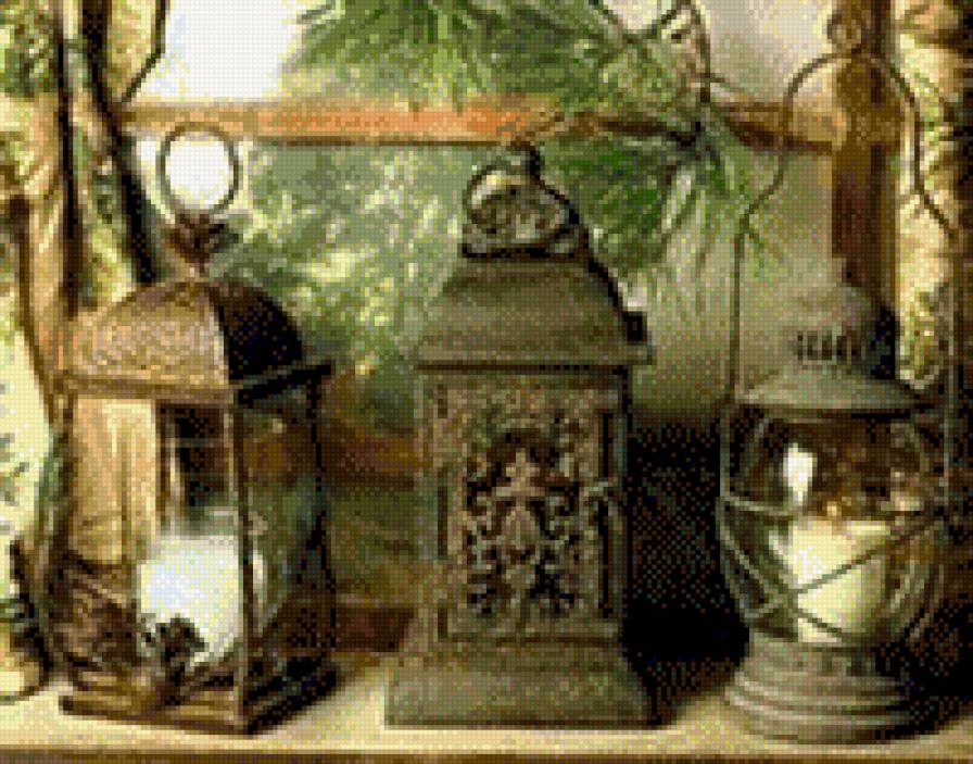 фонари - рэтро, фонари, дача - предпросмотр